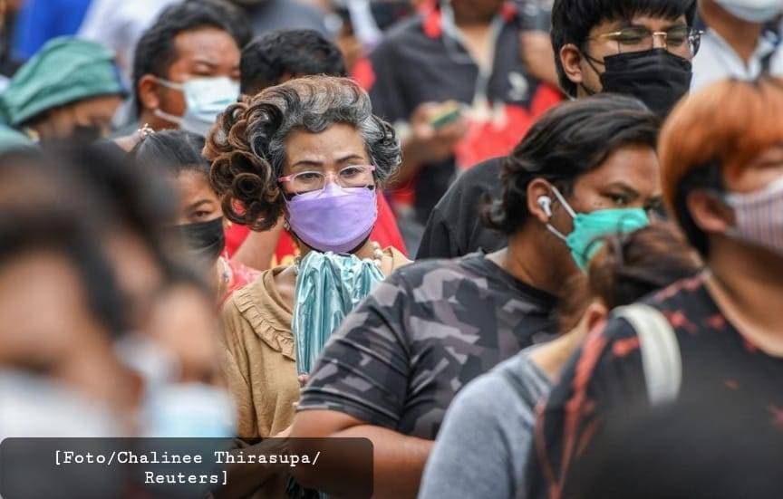Thailand Mencatat Rekor Kasus Tertinggi Covid-19 Baru