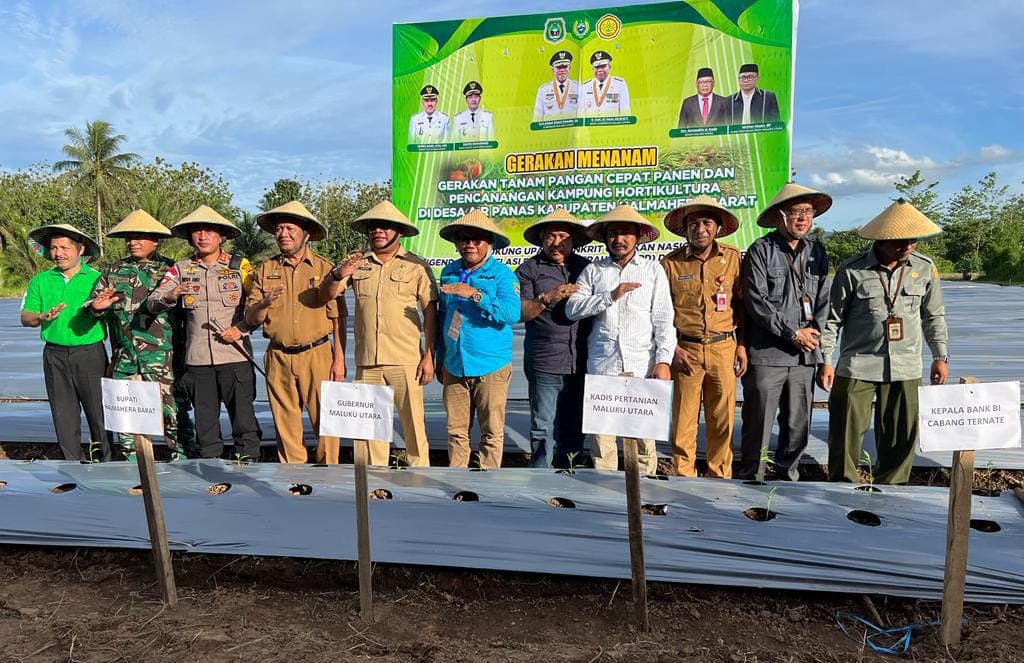 Launching Kawasan Kampung Hortikultura, Gubernur Gani Kasuba Apresiasi Dinas Pertanian Maluku Utara