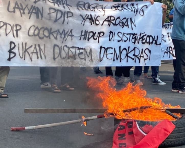 Mahasiswa HMI Pembakar Bendera PDIP Bakal Dipolisikan