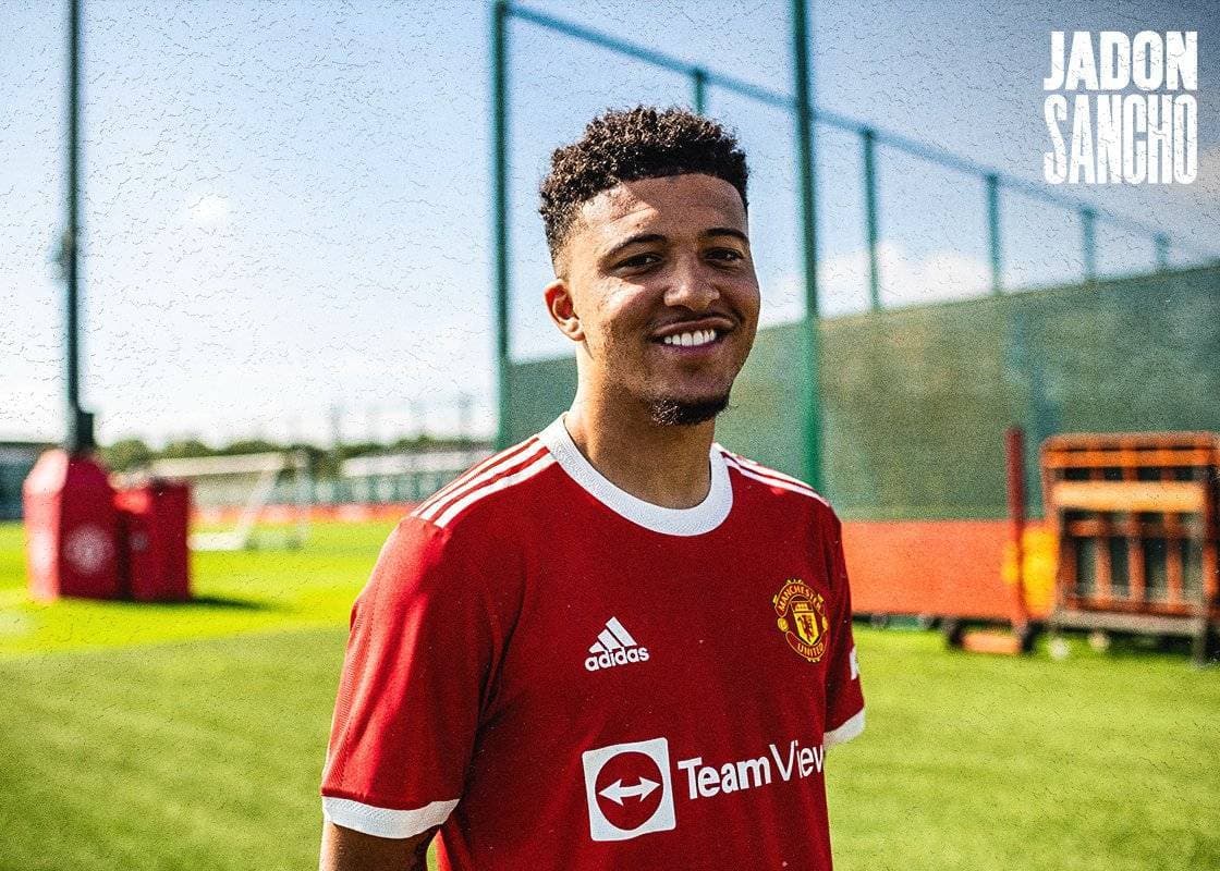 Jadon Sancho Resmi ke Manchester United