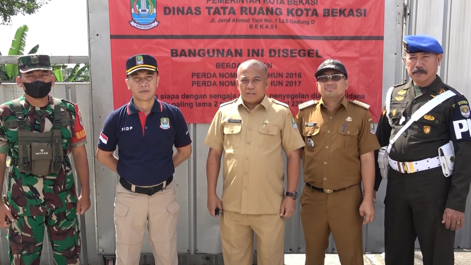 Pemkot Bekasi Segel Perumahan Milik PT Hadez Graha Utama yang Belum Dilengkapi IMB