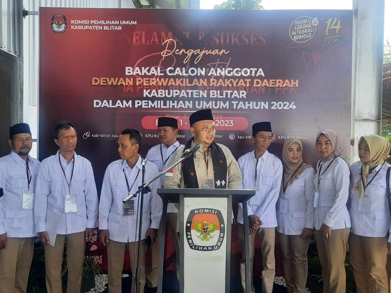 Daftarkan Bacaleg, Ketua DPC Gerindra Kabupaten Blitar: Target 10 Kursi dan Siap Menang Pada Pilkada 2024