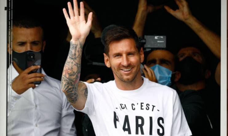 Messi Tiba di Paris
