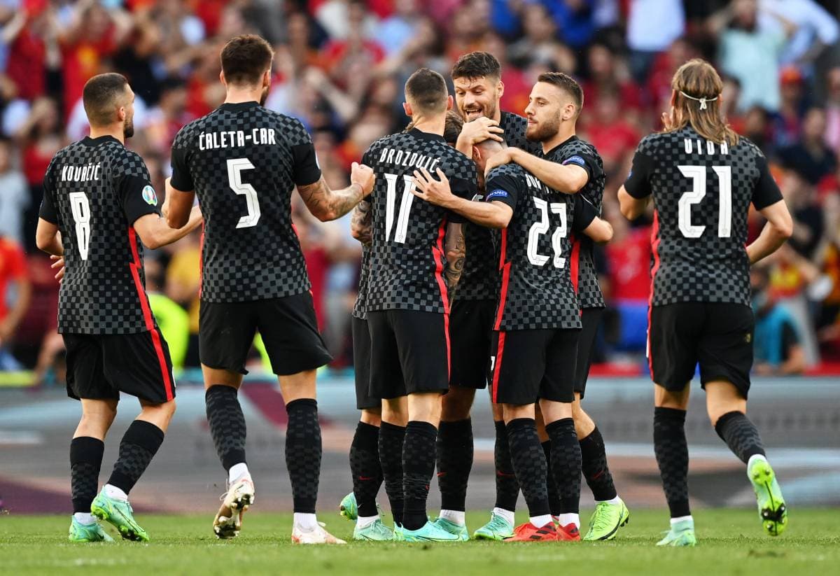 Kroasia Tahan Spanyol 1-1 di Babak Pertama