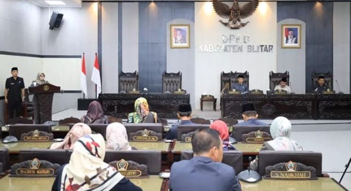 DPRD Kabupaten Blitar Gelar Rapat Paripurna Jawaban Bupati Atas PU LKPJ Tahun 2022