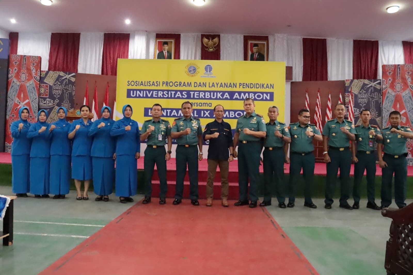 UT Ambon Gelar Sosialisasi Program Kepada Prajurit dan PNS Lantamal IX Ambon