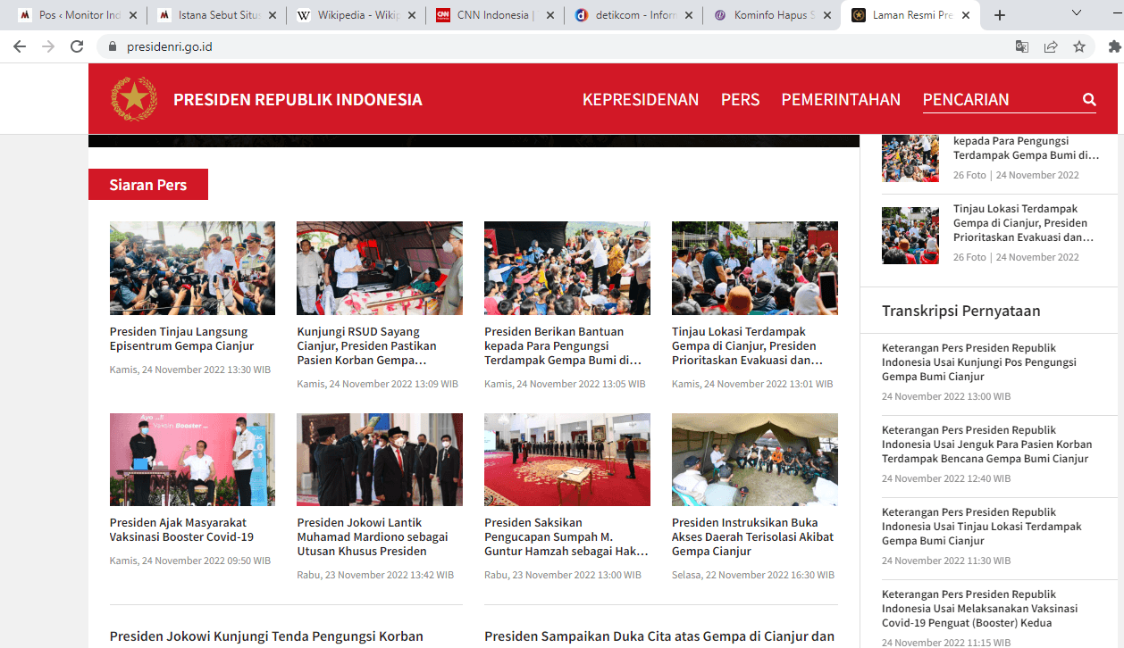 Situs presiden.go.id Dihapus Kominfo, Ini Alasannya!