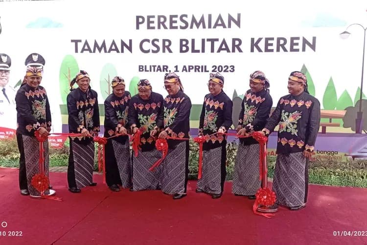 Taman CSR Blitar Keren Resmi Dibuka, Ini Pesan Wali Kota Santoso