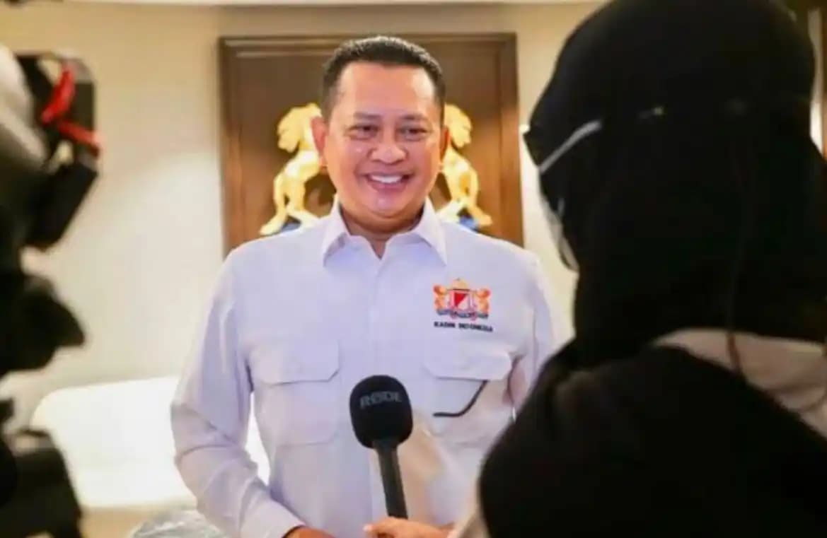 Anggota DPR RI Fraksi Partai Golkar sekaligus Ketua MPR RI ke-15 dan Wakil Ketua Umum KADIN Indonesia, Bambang Soesatyo