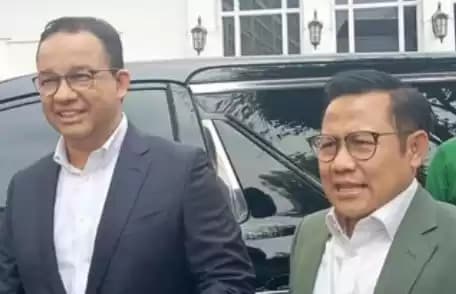 Anies dan Muhaimin iskandar di KPU