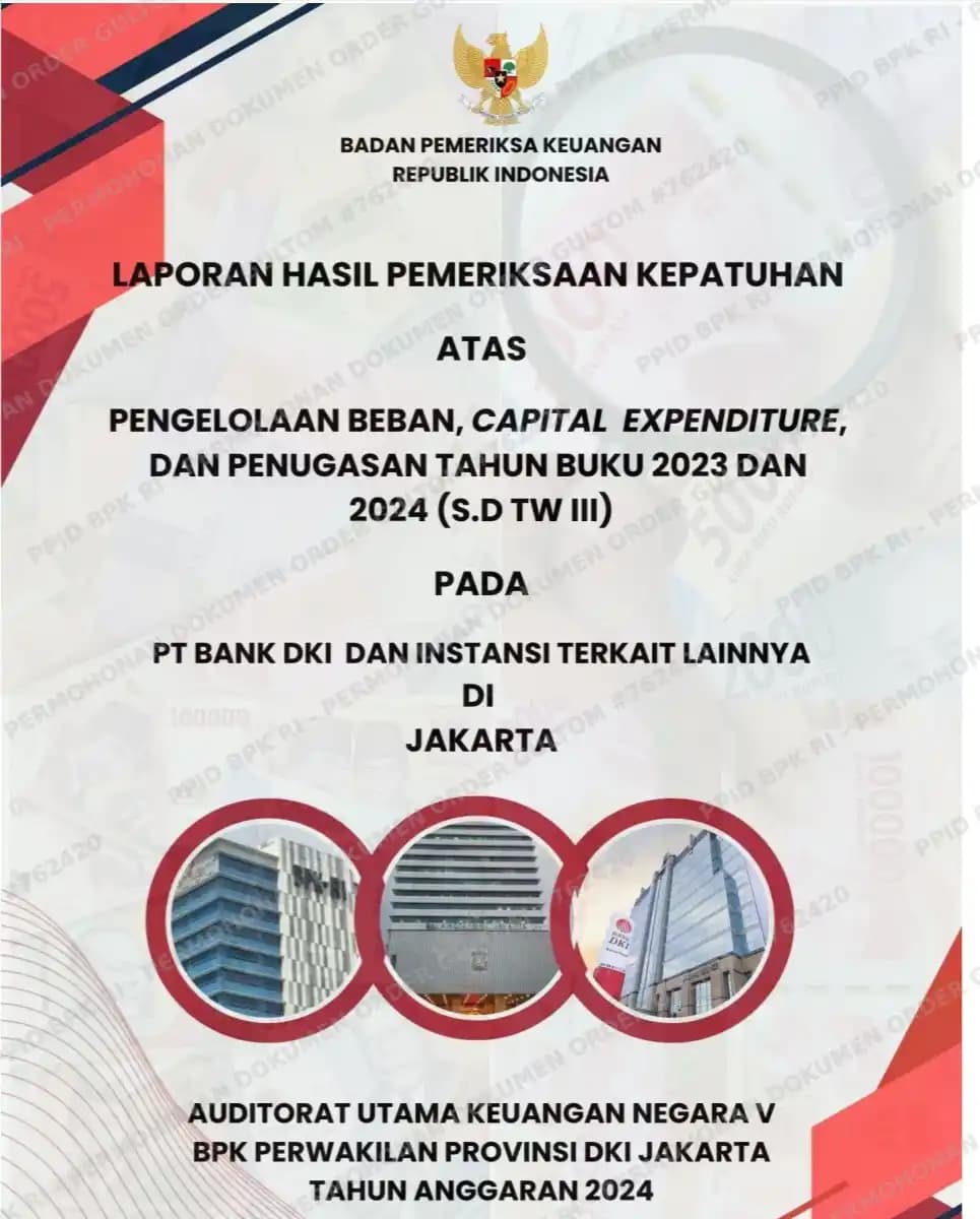 Audit Badan Pemeriksa Keuangan (BPK) menemukan kerja sama promosi naming rights antara Bank DKI dan PT Transportasi Jakarta pada Halte