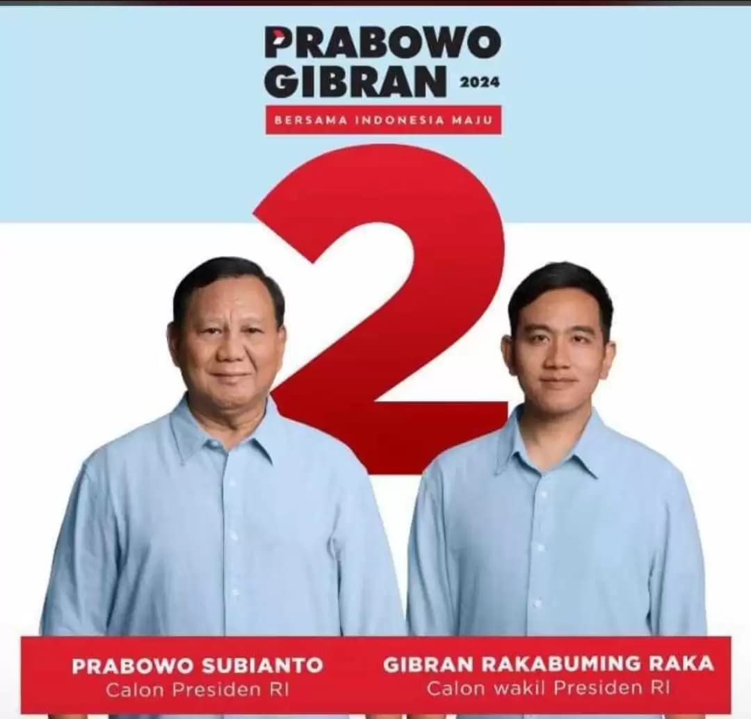 Nomor Urut 2 Artinya Kemenangan untuk Prabowo-Gibran