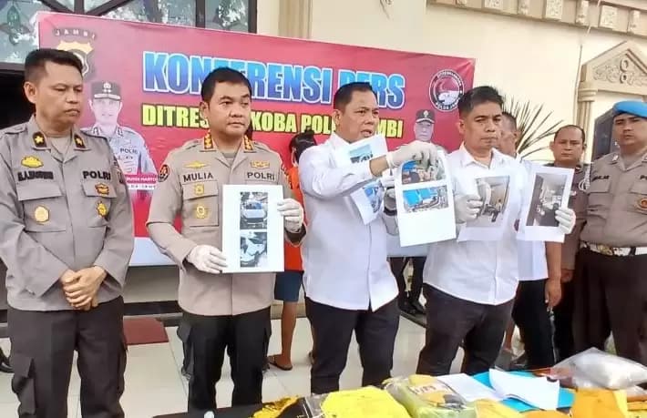Polda Jambi Bongkar Peredaran Narkotika Jaringan internasional