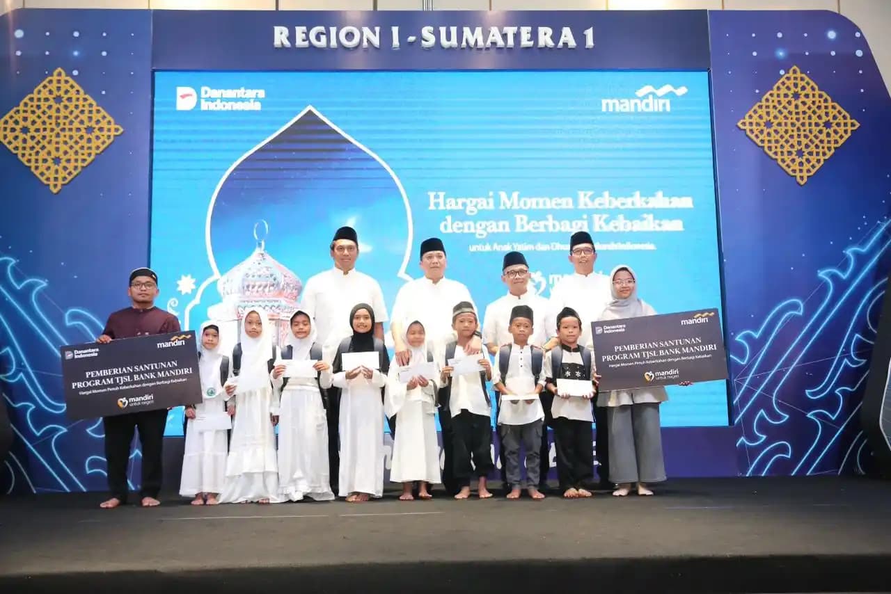 Bank Mandiri Berbagi Kebaikan di Medan dengan Menggelar Buka Puasa, Santunan, dan Khitanan Gratis