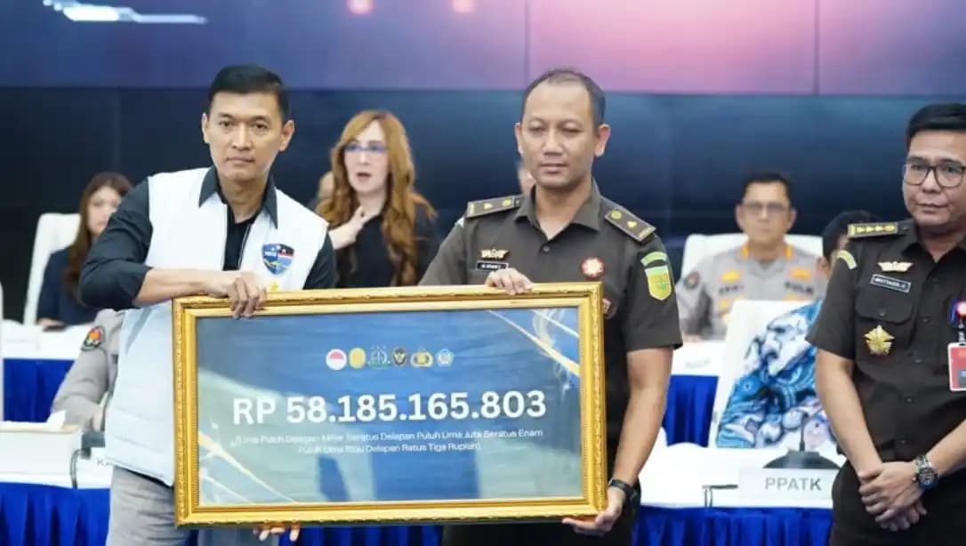 Bareskrim Polri menyerahkan aset senilai Rp58 miliar terkait aktivitas perjudian online kepada negara