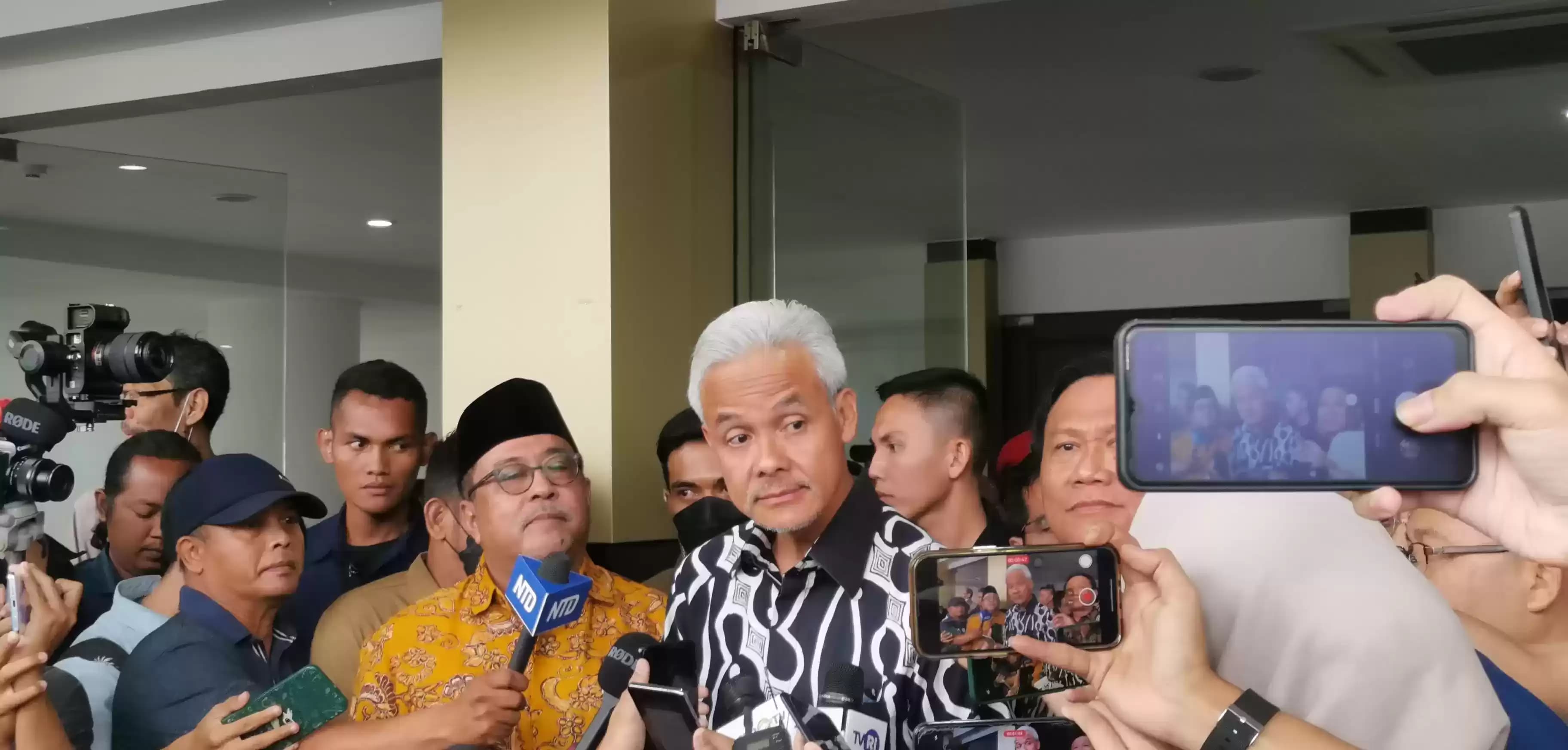 Bekas capres nomor urut 3, Ganjar Pranowo (Foto: MI/Dhanis)
