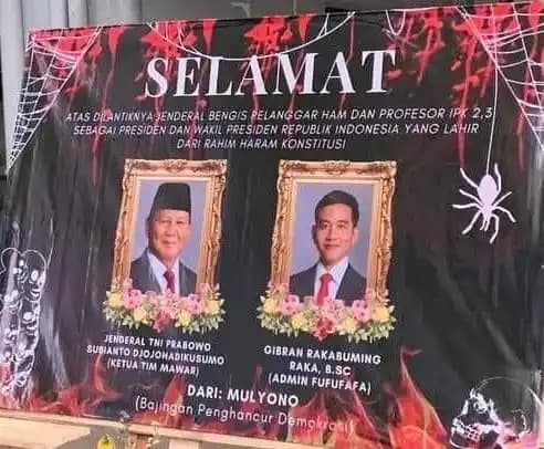 BEM Fisip Unair Dibekukan Usai Kirim Karangan Bunga Satire atas Pelantikan Prabowo