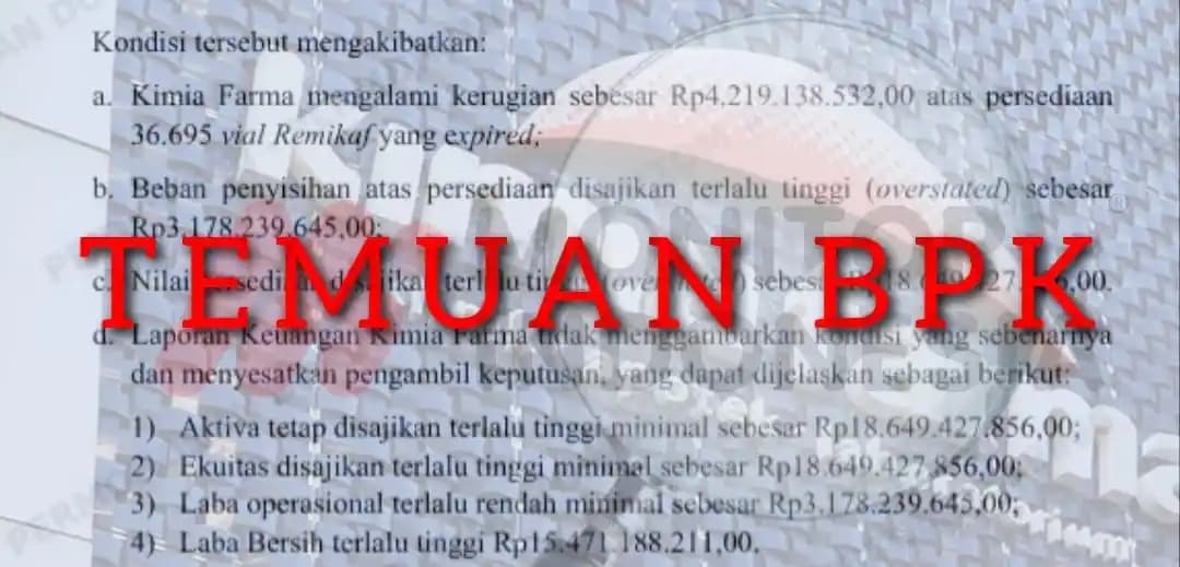 BPK Ungkap Indikasi Korupsi di Kimia Farma atas Penilaian dan Pencatatan Obat jadi Impor, Segini Kerugian Negaranya