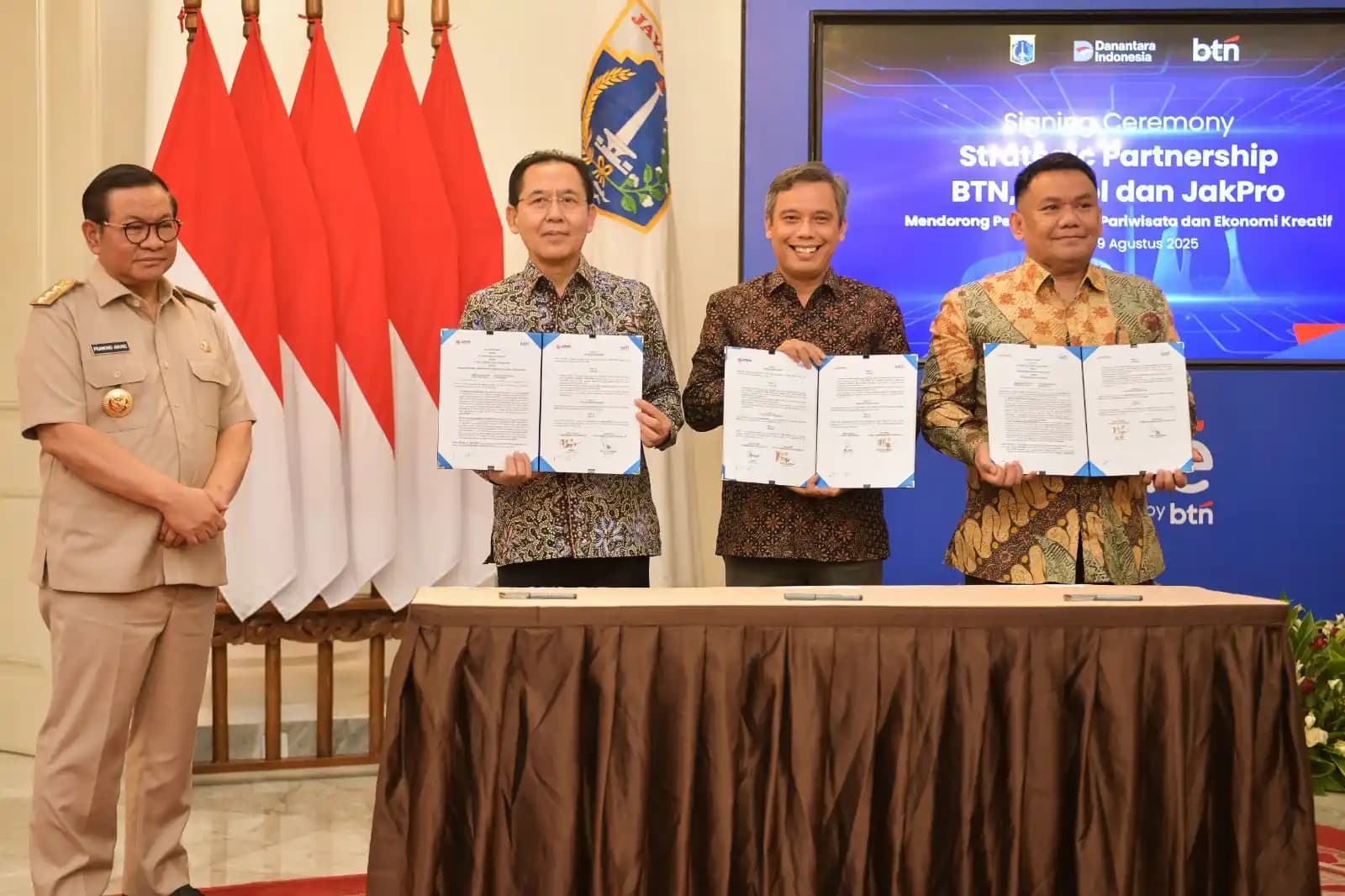 BTN Teken MoU dengan PT Pembangunan Jaya Ancol Tbk dan Jakpro