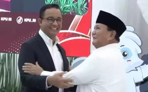 Calon Presiden RI terpilih Prabowo Subianto dan Anies Baswedan