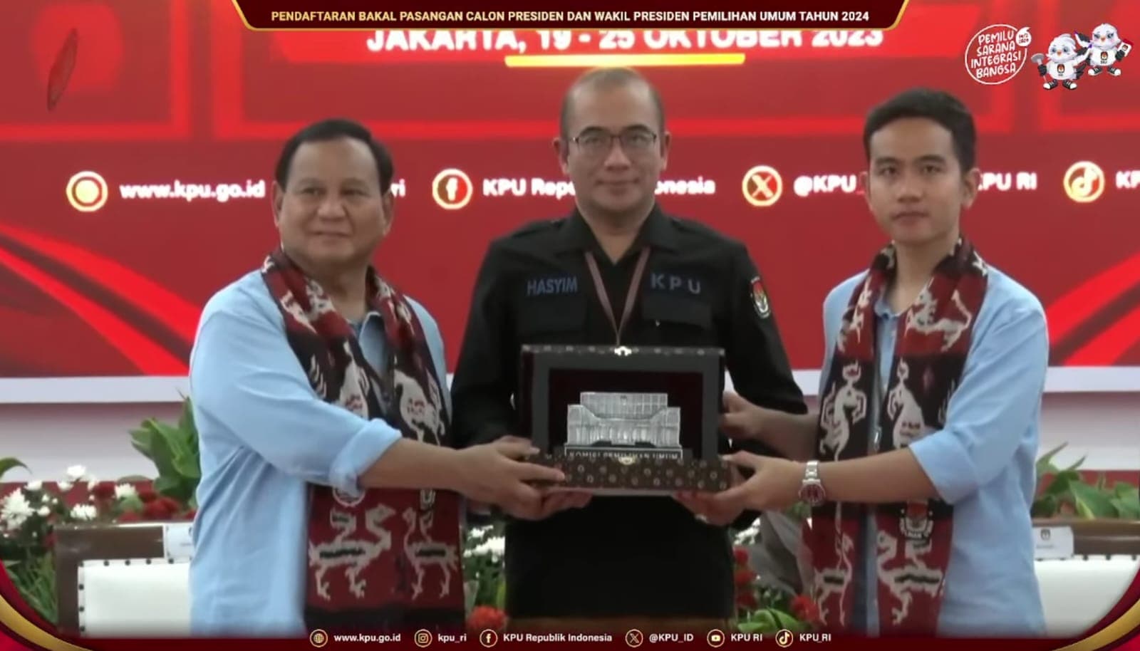 Sah! Koalisi Indonesia Maju Daftarkan Prabowo-Gibran ke KPU Sebagai Capres-Cawapres