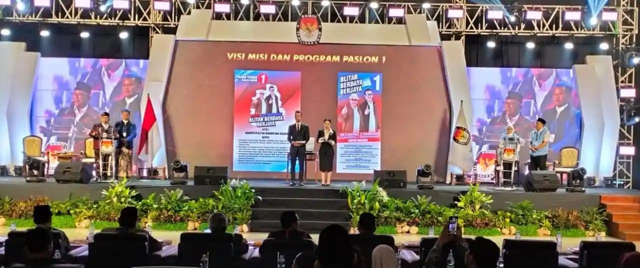 Debat Publik Kedua Pemilihan Bupati Blitar, Jadi Sorotan dan Masyarakat Bisa Melapor Ke APH