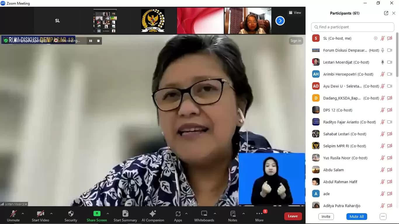 Waka MPR Dorong Kolaborasi Maksimalkan Potensi Lahan Basah