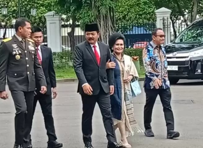 Jelang Pelantikan, Hadi Tjahjanto Tiba di Istana Negara