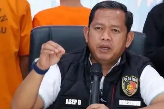 Direktur Reskrimum Polda Riau, Kombes Asep Darmawan