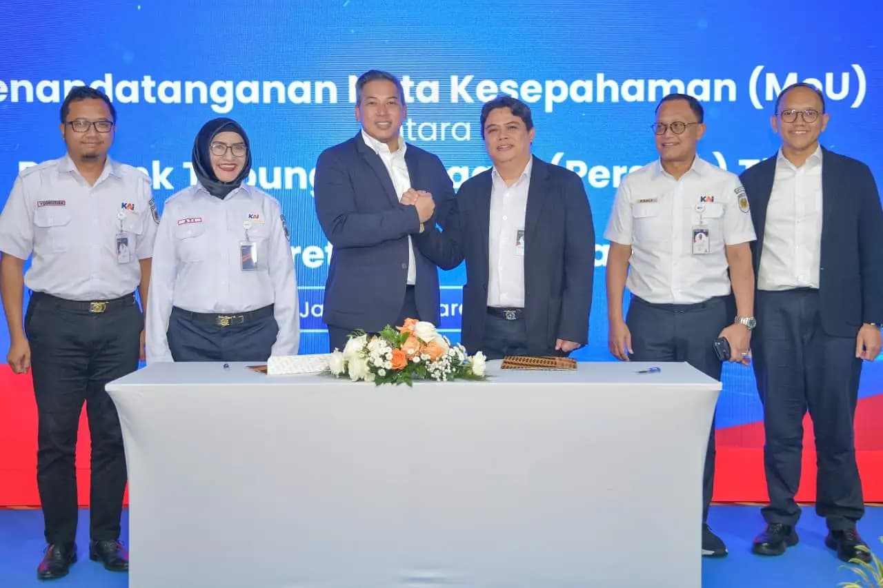 Penandatanganan Nota Kesepahaman Antara PT Bank Tabungan Negara (Persero) Tbk (BTN) dengan PT Kereta Api Pariwisata (Foto: Dok BTN)