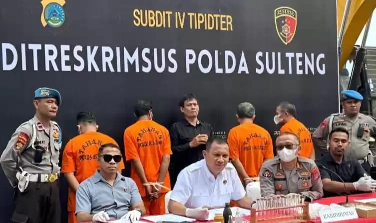Foto Polda Sulteng Kasus PETI di Morowali Utara