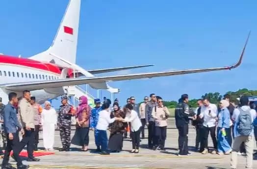 Foto Presiden Joko Widodo bersalaman dengan selebritas