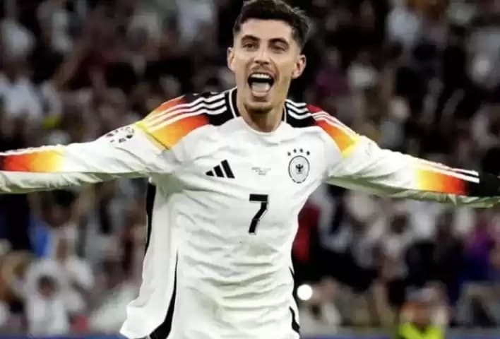 Foto Selebrasi Kai Havertz