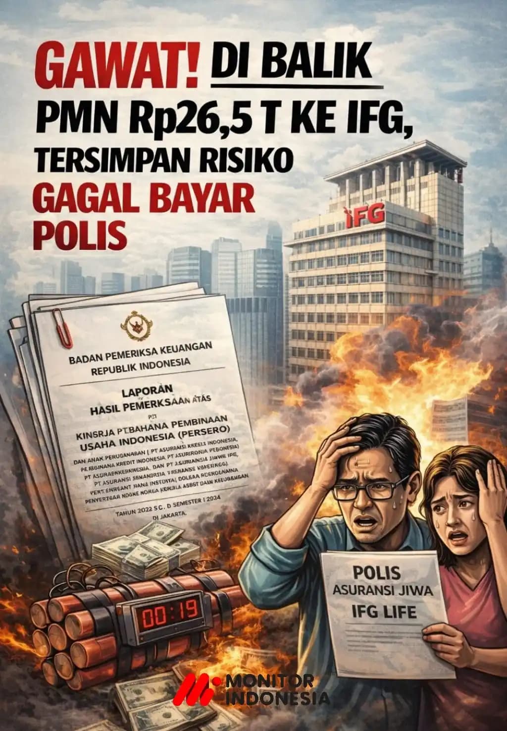 Gawat! Di Balik PMN Rp26,5 T ke IFG, Tersimpan Risiko Gagal Bayar Polis