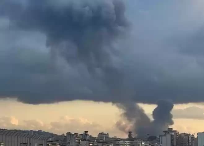 Gelombang serangan udara oleh pesawat tempur Israel di Lebanon selatan