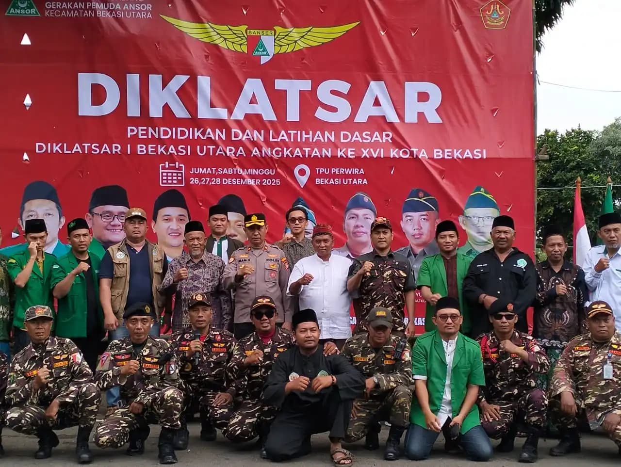 GP Ansor Gelar DIKLATSAR I Angkatan XVI, Perkuat Rasa Kebangsaan dan Kebhinekaan