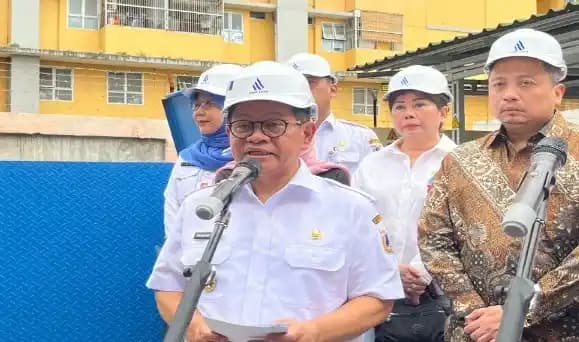 Gubernur DKI Jakarta, Pramono Anung di Rusunawa Tambora, Jakarta Barat