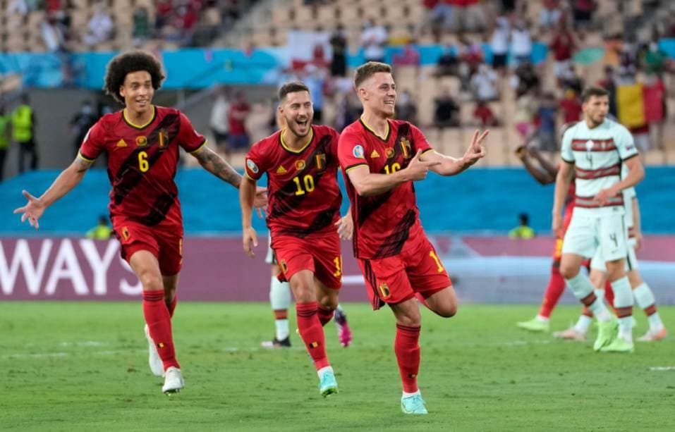 Belgia Unggul 1-0 di Babak Pertama