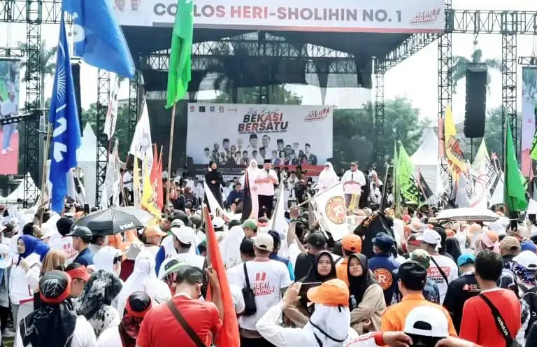 Kampanye Akbar Paslon Nomor Urut 01, Heri Koswara-Sholihin