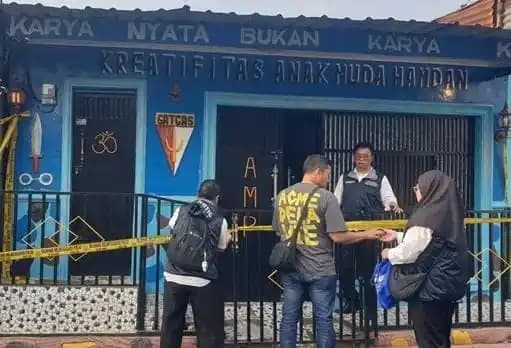 Kantor organisasi kepemudaan AMPI di Medan di gerebek polisi, ternyata dijadikan pabrik ekstasi