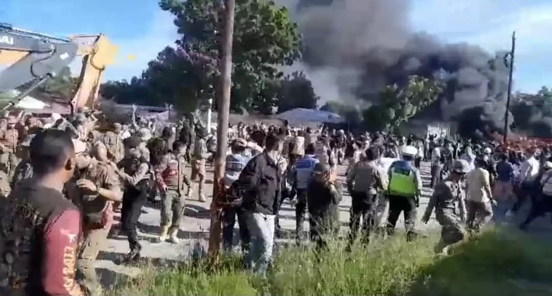 Kericuhan di Deli Serdang (Foto: Dok MI)
