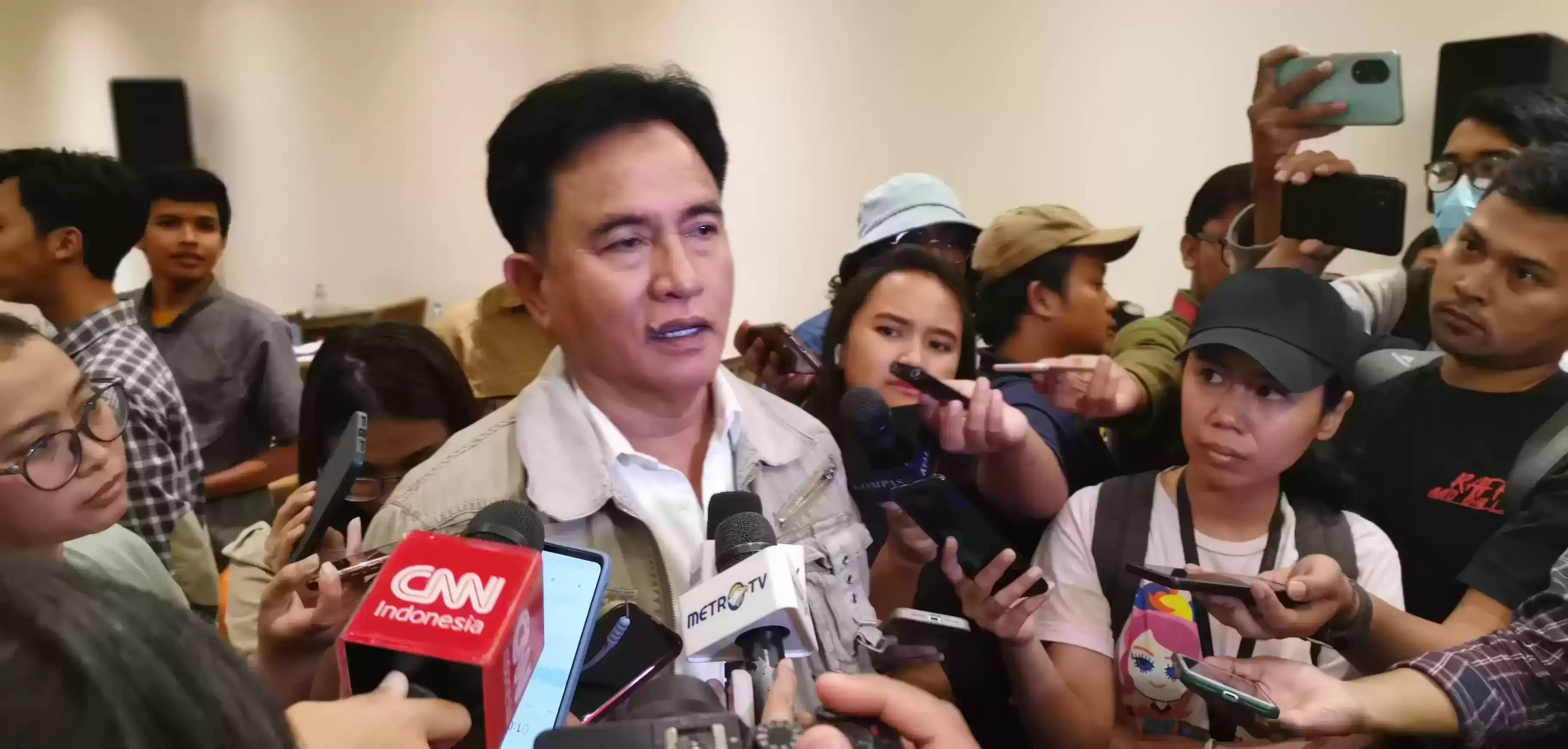 Ketua Tim Pembela Prabowo-Gibran, Yusril Ihza Mahendra (Foto: MI/Dhanis)
