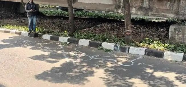 Lokasi kejadian di Jalan DI Panjaitan, Kecamatan Jatinegara