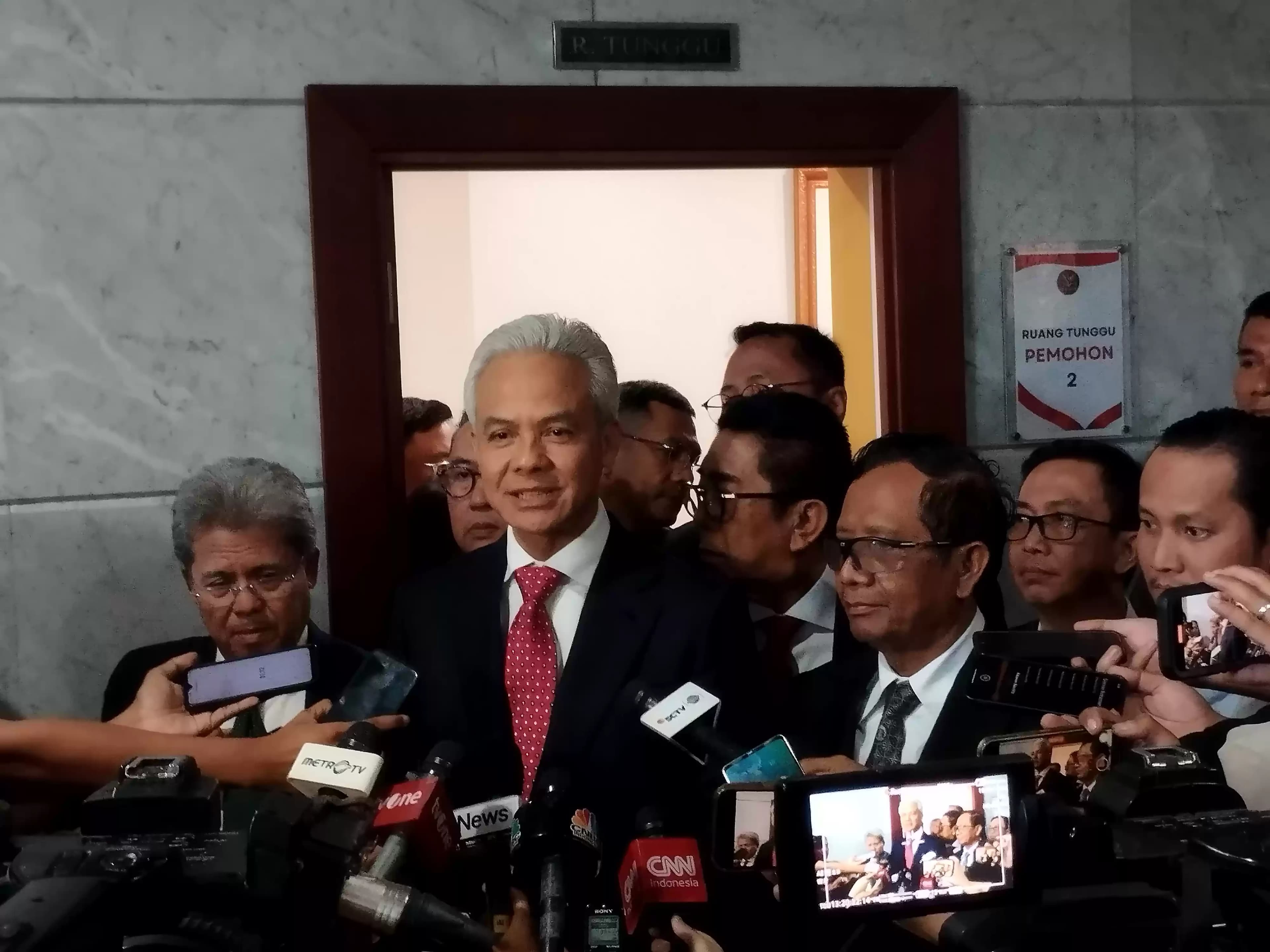 Pasangan Capres-Cawapres nomor urut 3, Ganjar Pranowo dan Mahfud MD (Foto: MI/Dhanis)