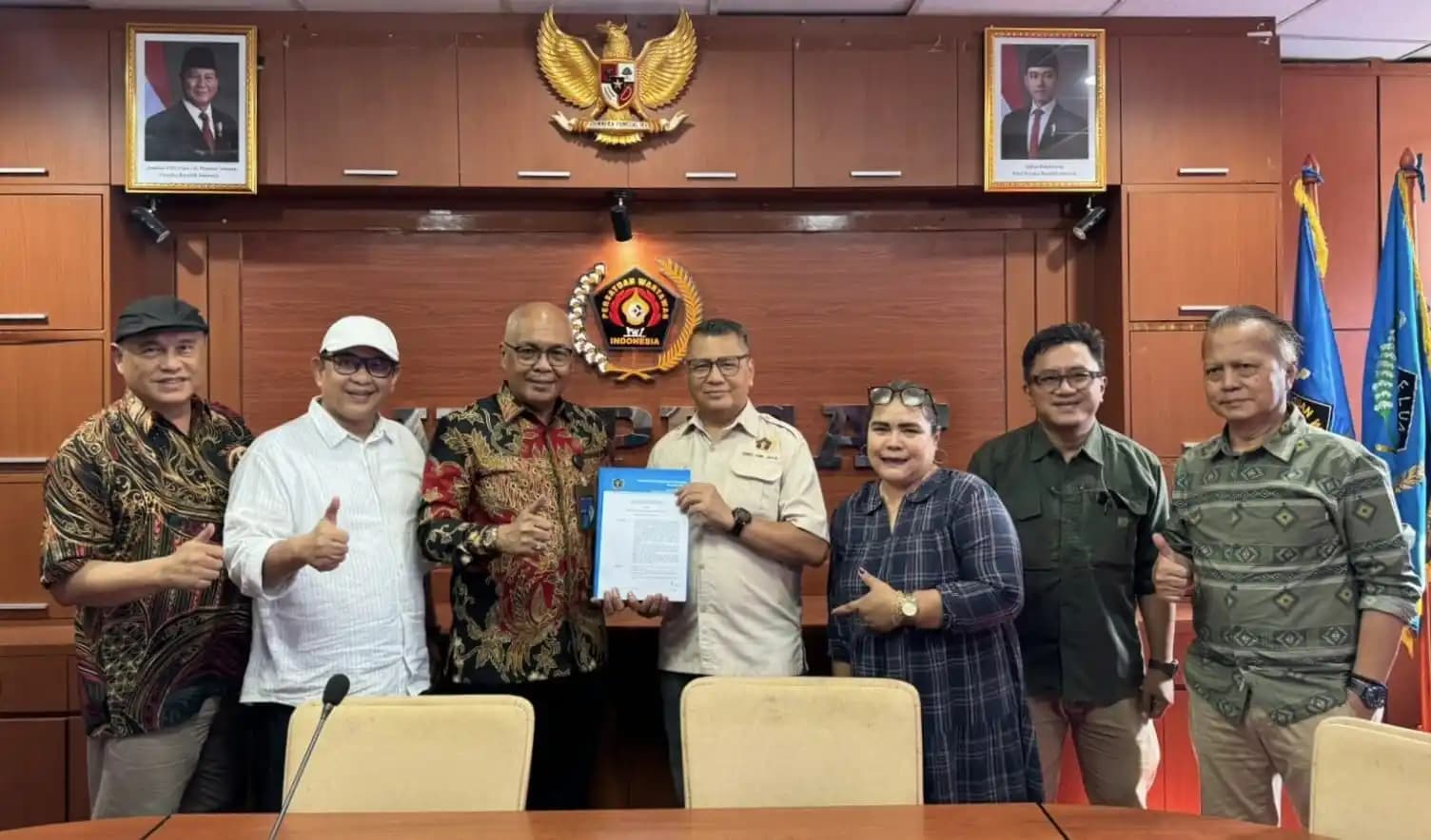 Pengurus Pusat PWI Saat Konfrensi Pers