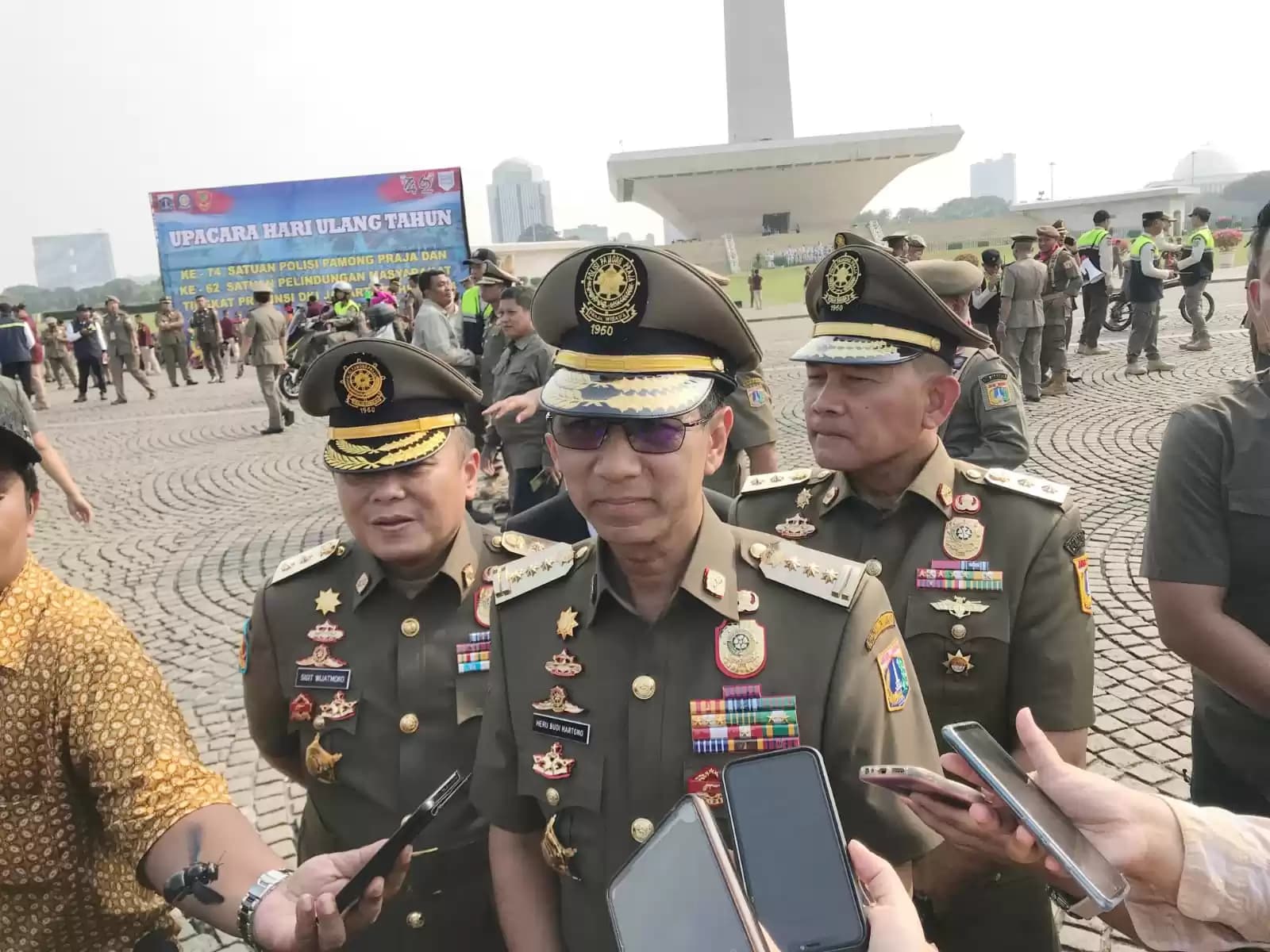 Pj Gubernur DKI Jakarta, Heru Budi Hartono, mengingatkan Satpol PP DKI Jakarta agar tetap semangat tinggi seperti pengamanan Pemilu lalu sama dengan pelaksanaan Pilkada November 2024.