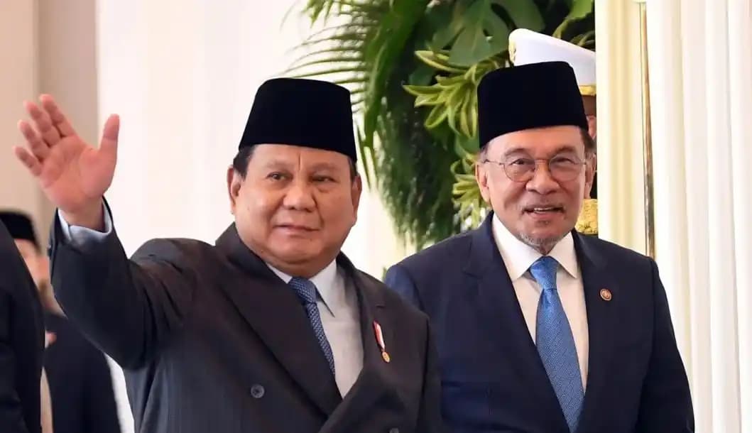 Presiden Prabowo bersama PM Malaysia, Anwar Ibrahim
