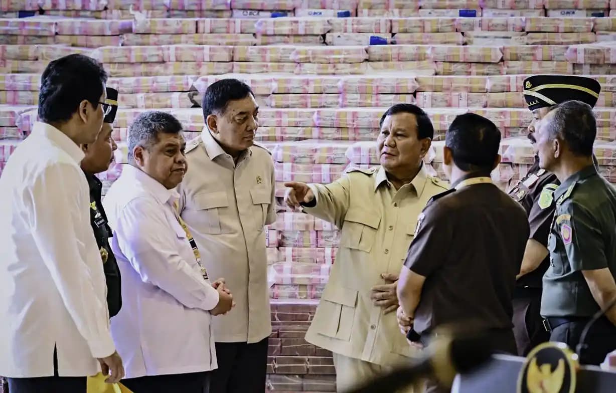 Presiden Prabowo Subianto di Kejaksaan Agung atau Kejagung