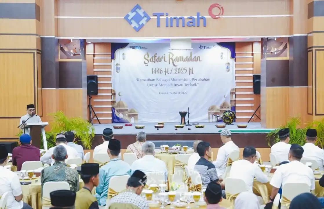 PT Timah Pererat Silaturahmi dan Beri Bansos Keagamaan Lewat Safari Ramadan di Kundur