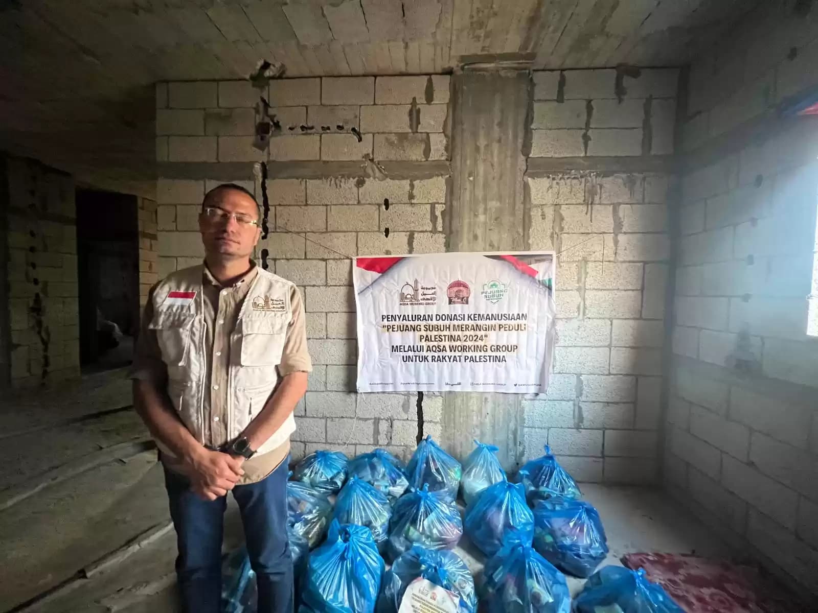 Relawan AWG Biro Gaza Syahid Ditembak Sniper Zionis saat Membagikan Makanan